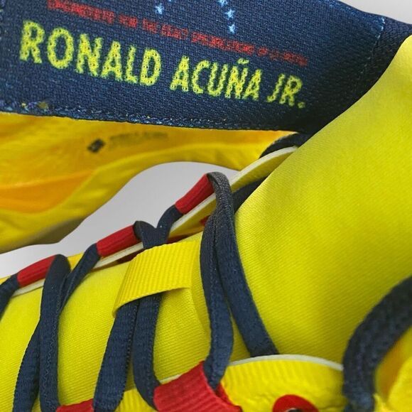 Nike Alpha Huarache Elite 4 Mid Baseball Cleats Acuna FZ3466-700 Mens size 12.5 - Picture 9 of 12